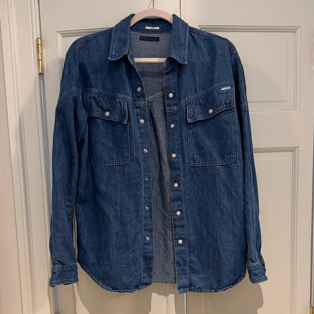 Mother Denim Western Button-Up Shirt